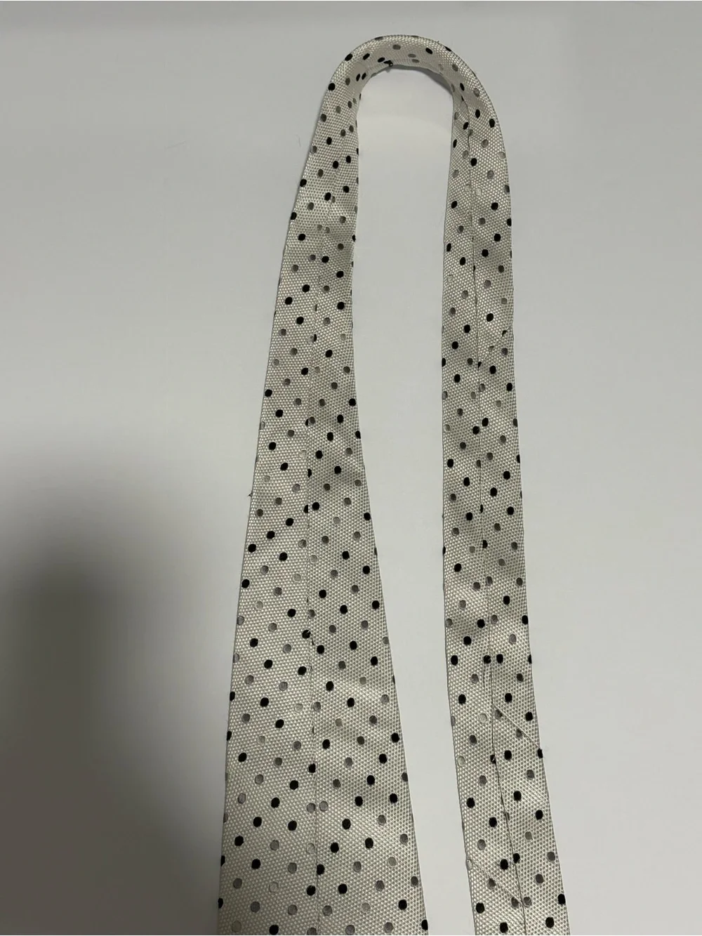 Silver Polka Dot Men's Tie